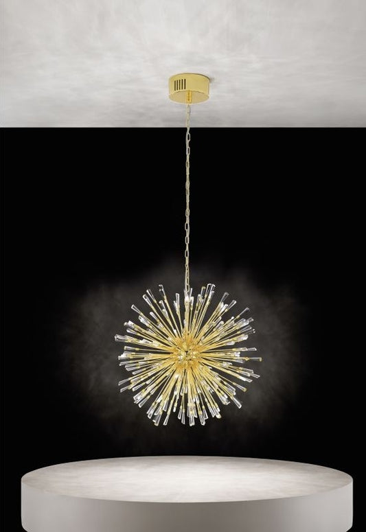 Eglo Vivaldo 1 Pendul 21x1.2W, auriu/transparent