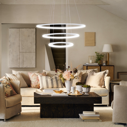 Eglo Penaforte Pendul 1x18.5W, 1x30.5W si 1x42.5W, alb