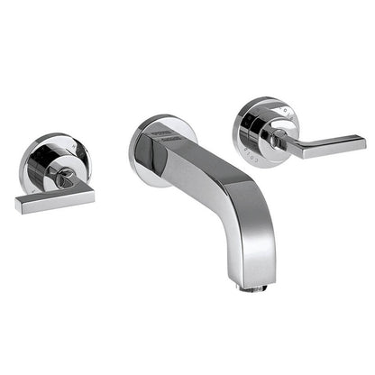 Baterie lavoar incastrata Hansgrohe Axor Citterio, dubla comanda, manere tip L, pipa 16 cm
