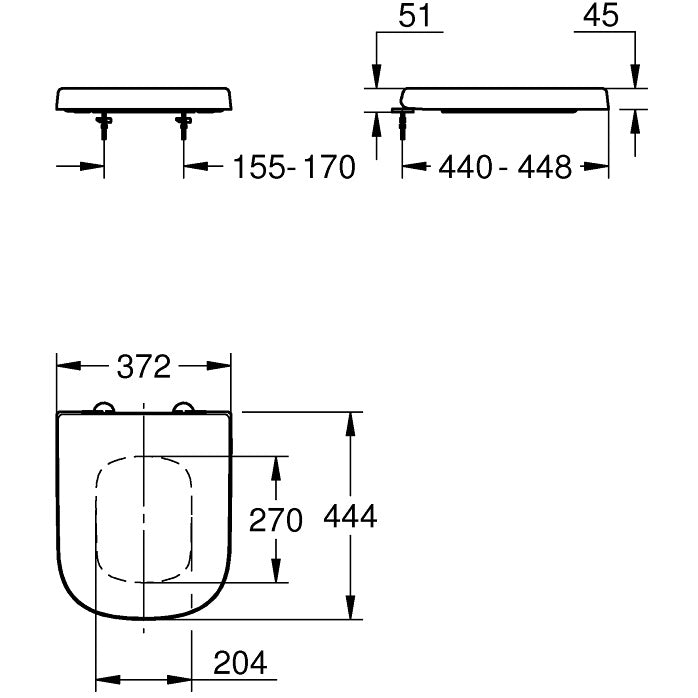 Grohe Euro Ceramic Capac WC, alb