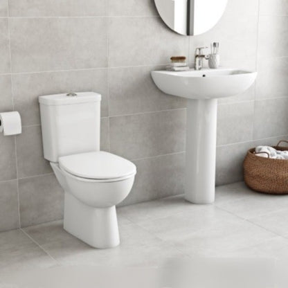 Vas WC pe pardoseala Grohe Bau Ceramic Rimless 36x62 cm evacuare orizontala sau verticala
