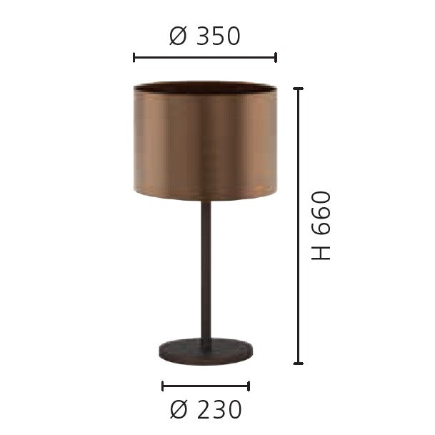Eglo Saganto 1 Veioza 1x60W, cupru