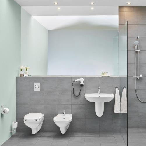 Vas WC suspendat Grohe Bau Ceramic Rimless 37x53 cm evacuare orizontala