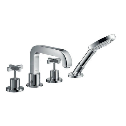 Hansgrohe Axor Citterio Baterie cada dus cu 4 gauri, montaj pe cada, manere cruce
