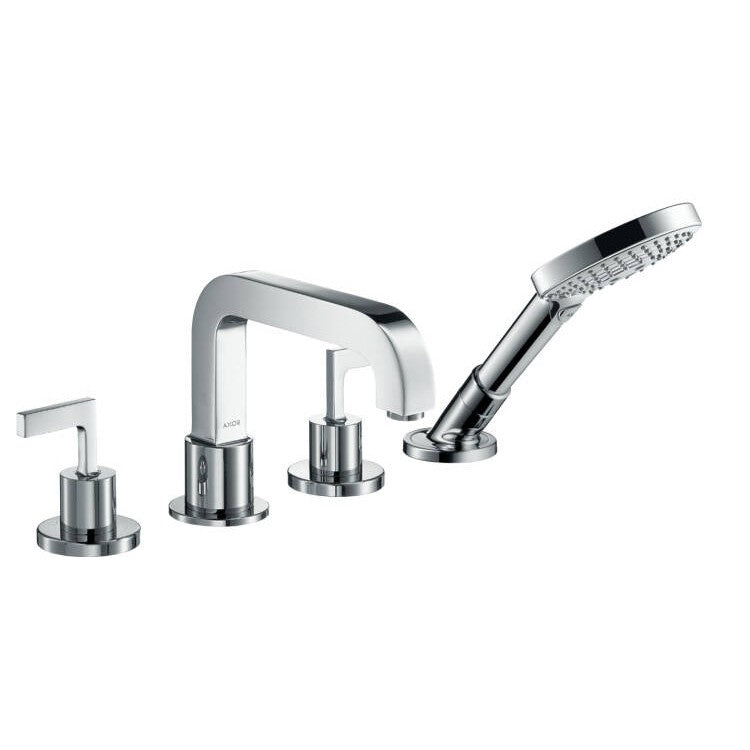 Hansgrohe Axor Citterio Baterie cada dus cu 4 gauri, montaj pe cada, manere drepte