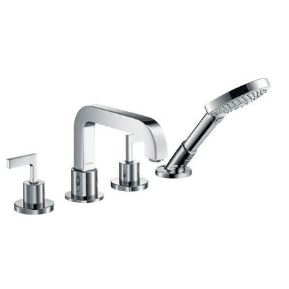 Hansgrohe Axor Citterio Baterie cada dus cu 4 gauri, montaj pe cada, manere drepte