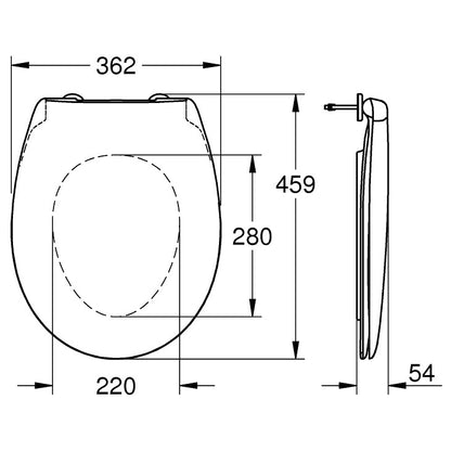 Grohe Bau Ceramic Capac WC