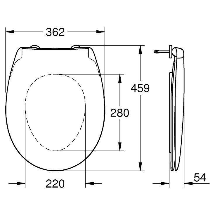 Grohe Bau Ceramic Capac WC soft-close