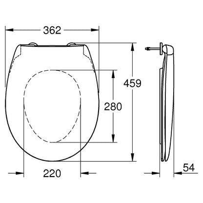 Grohe Bau Ceramic Capac WC soft-close
