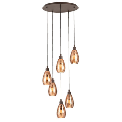 Eglo Siracusa Pendul 6x60W, cupru
