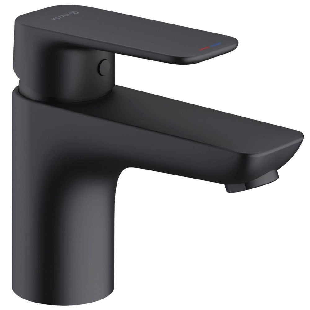 Baterie lavoar neagra mat Kludi Pure&Style, H14 cm
