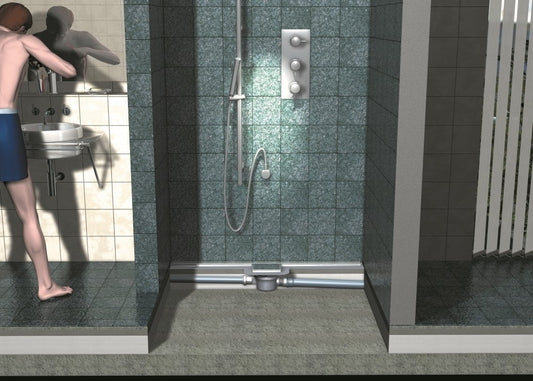 Set promo Sifon pardoseala Kessel System 100 cu capac faiantabil