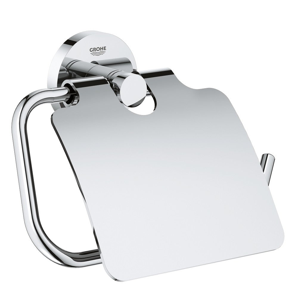 Grohe Essentials Suport hartie igienica cu aparatoare, crom