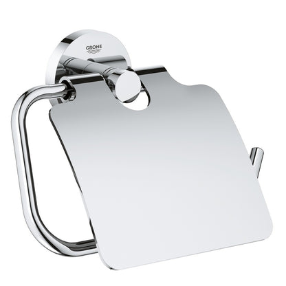 Grohe Essentials Suport hartie igienica cu aparatoare, crom