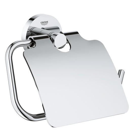 Grohe Essentials Suport hartie igienica cu aparatoare, crom