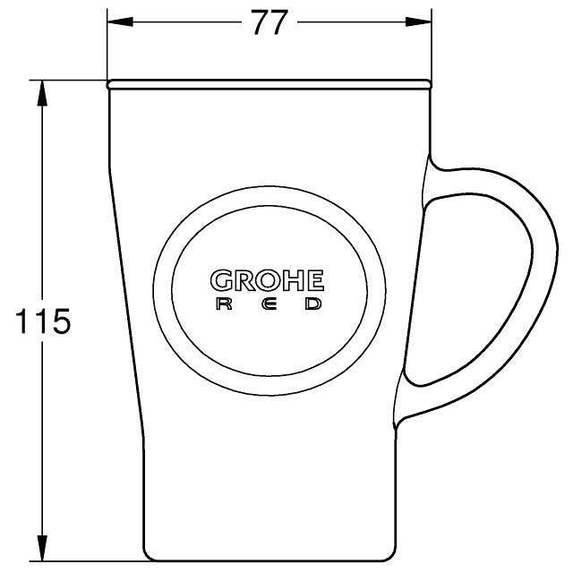 Grohe Red Set 4 cani ceai, 250 ml