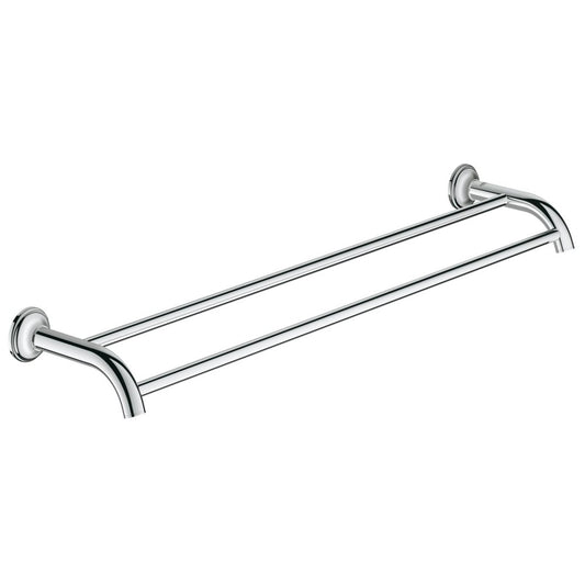 Grohe Essentials Authentic Suport prosop baie tip bara dubla 58 cm, crom
