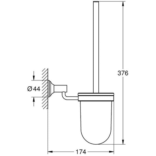 Grohe Essentials Authentic Set perie WC