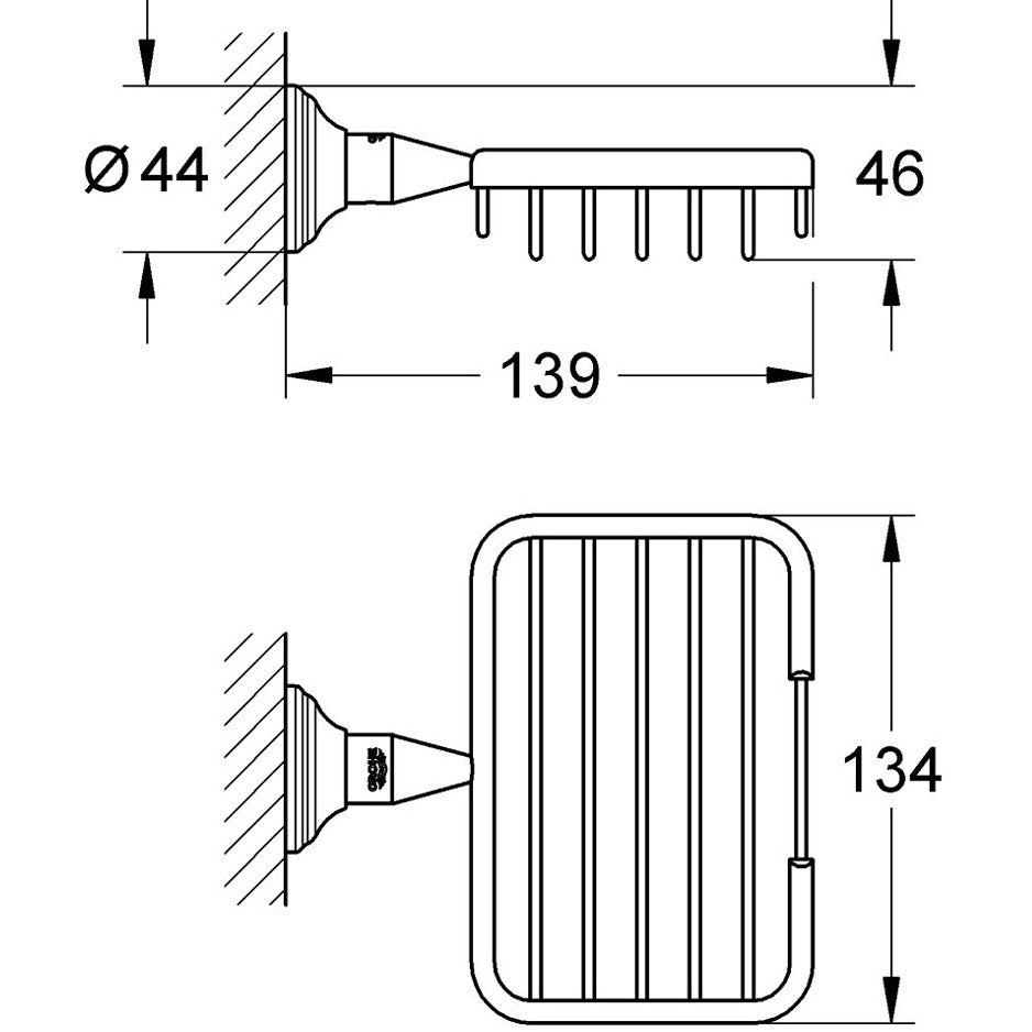 Grohe Essentials Authentic Polita de dus
