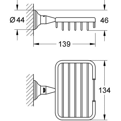 Grohe Essentials Authentic Polita de dus