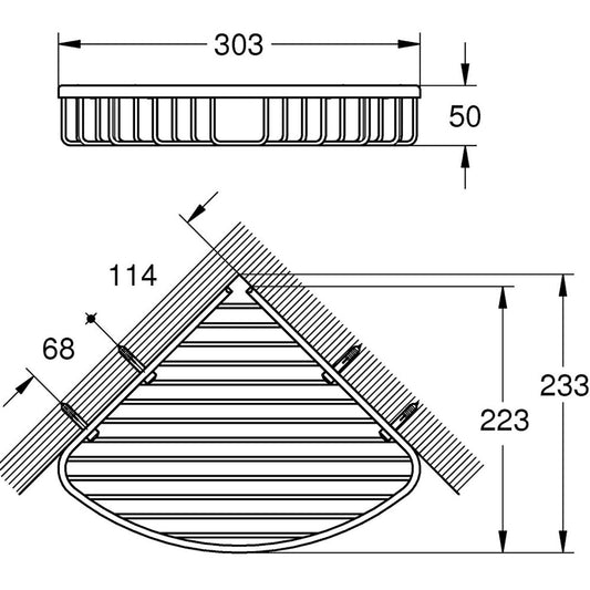 Grohe Baucosmopolitan Polita de colt