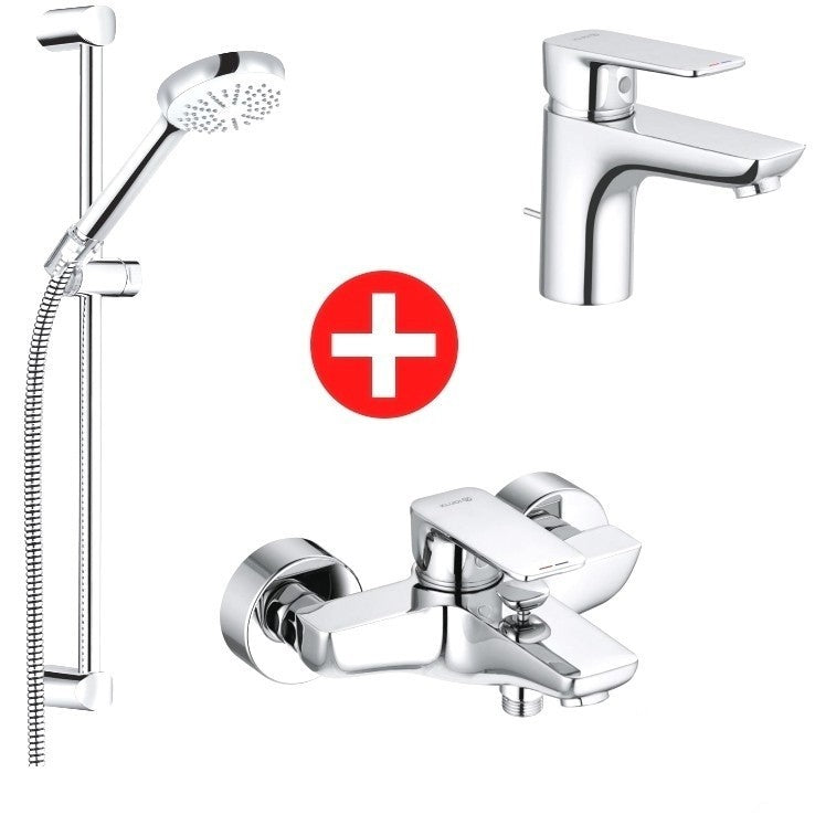 Kludi Pure&Style Set Promo baterii 3 in 1 pentru cada si dus