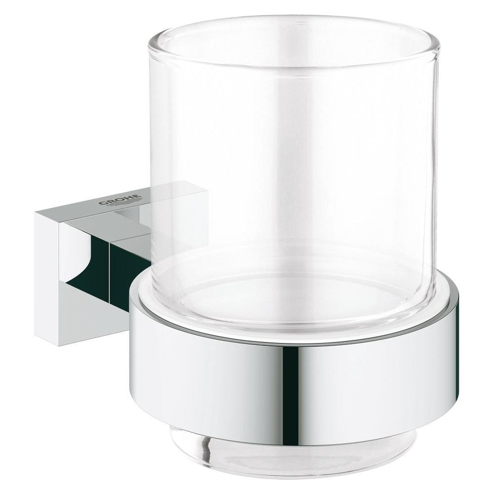 Grohe Essentials Cube Pahar sticla cu suport