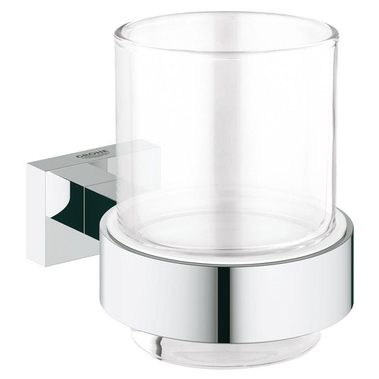 Grohe Essentials Cube Pahar sticla cu suport