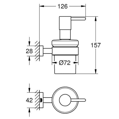 Grohe Essentials Cube Dozator sapun lichid