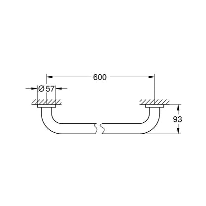 Grohe Essentials Bara sustinere 60 cm