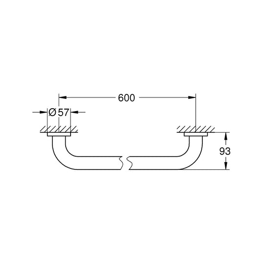 Grohe Essentials Bara sustinere 60 cm