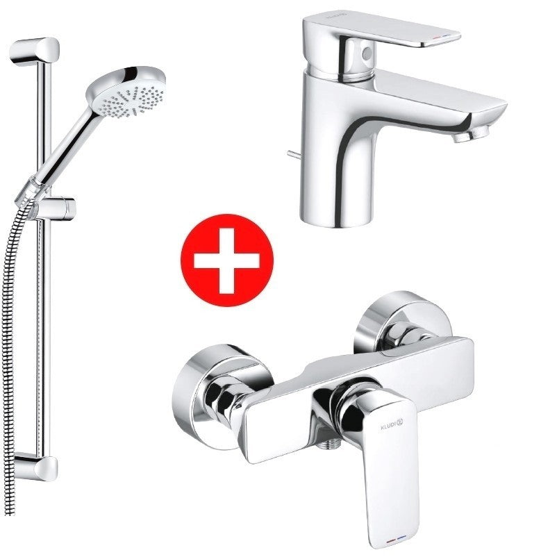 Kludi Pure&Style Set Promo baterii 3 in 1 pentru dus