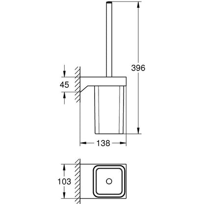 Grohe Selection Cube Set perie WC