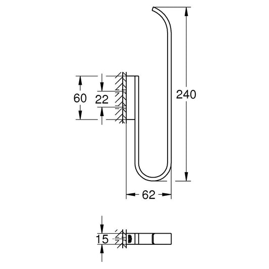 Grohe Selection Rezerva hartie igienica, crom