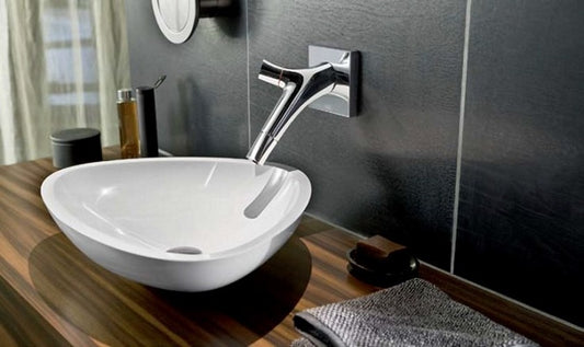 Lavoar baie pe blat Hansgrohe Axor Massaud 80x45 cm