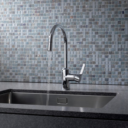 Kludi Bingo Star Baterie chiuveta bucatarie monocomanda cu dus extractibil, aspect inox H37 cm