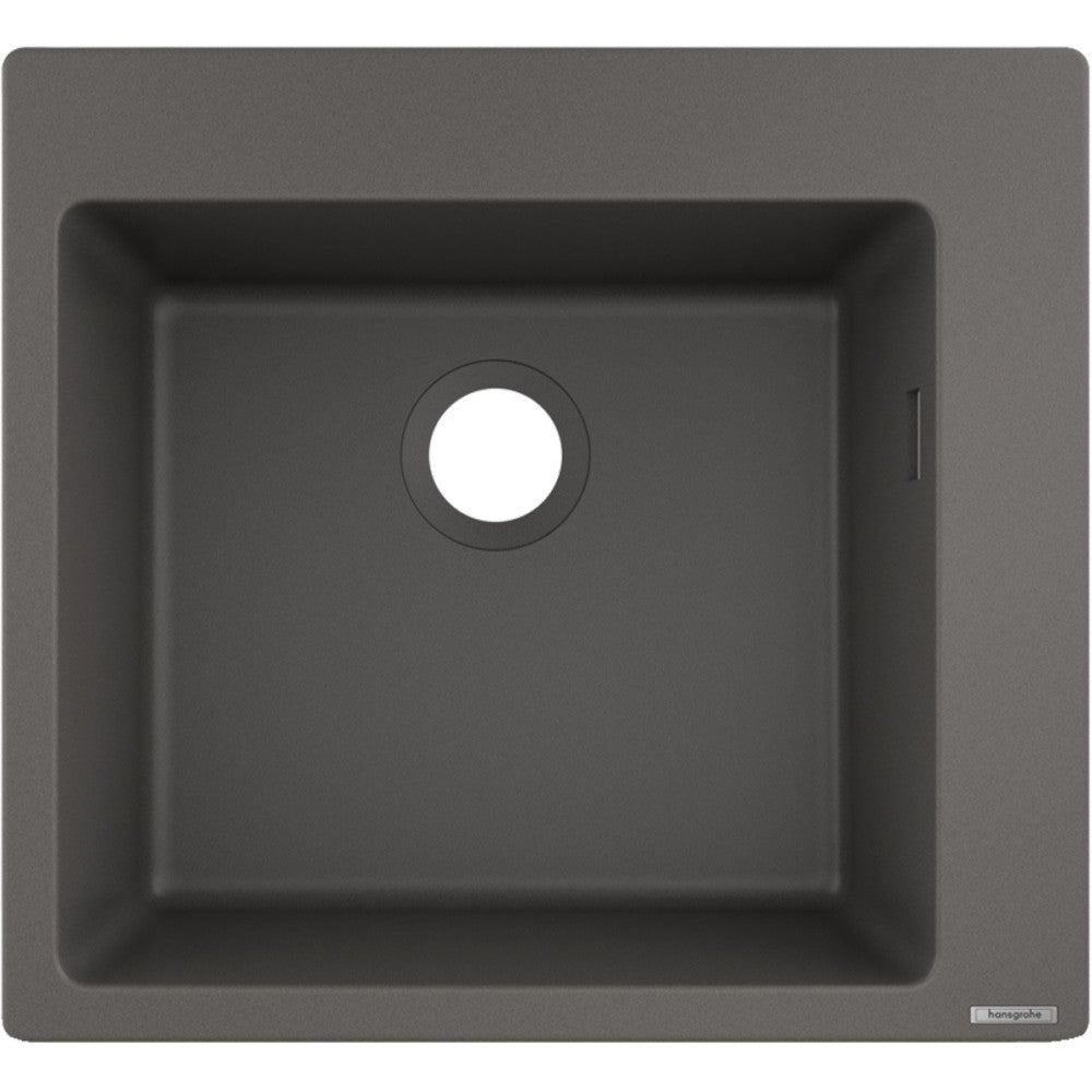 Hansgrohe S510-F450 Chiuveta bucatarie granit 56x51 cm, gri inchis (stone grey)