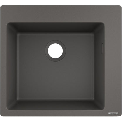 Hansgrohe S510-F450 Chiuveta bucatarie granit 56x51 cm, gri inchis (stone grey)