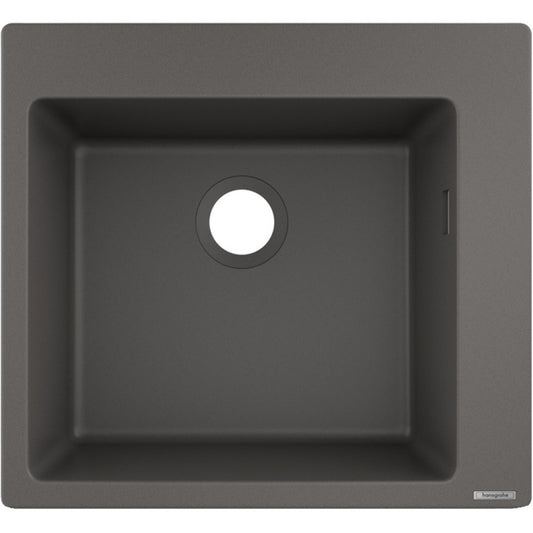 Hansgrohe S510-F450 Chiuveta bucatarie granit 56x51 cm, gri inchis (stone grey)