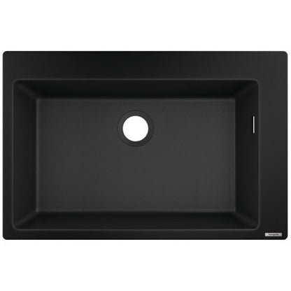 Hansgrohe S510-F660 Chiuveta bucatarie granit 77x51 cm, negru (graphite black)