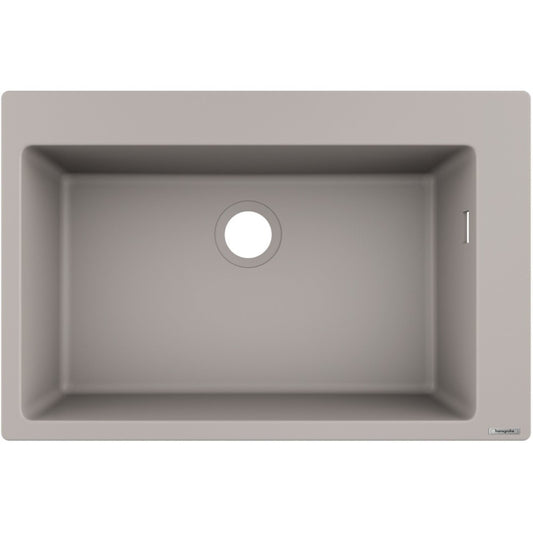 Hansgrohe S510-F660 Chiuveta bucatarie granit 77x51 cm, gri deschis (concrete grey)