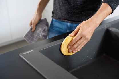 Hansgrohe S510-F635 Chiuveta bucatarie granit 77x41 cm, gri inchis (stone grey)