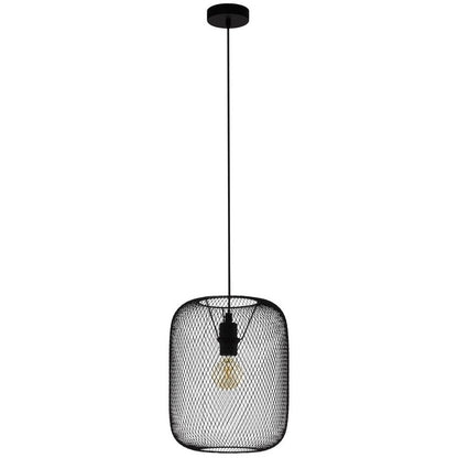 Eglo Wrington Pendul 1x60W, Ø30 cm, negru