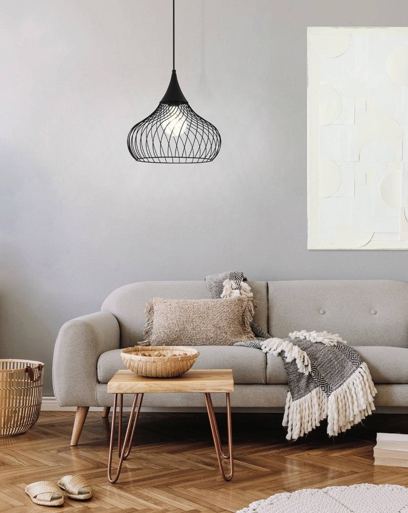 Eglo Staverton Pendul 1x60W, negru