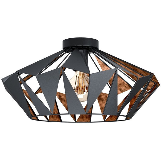 Eglo Carlton 6 Plafoniera 1x60W, negru