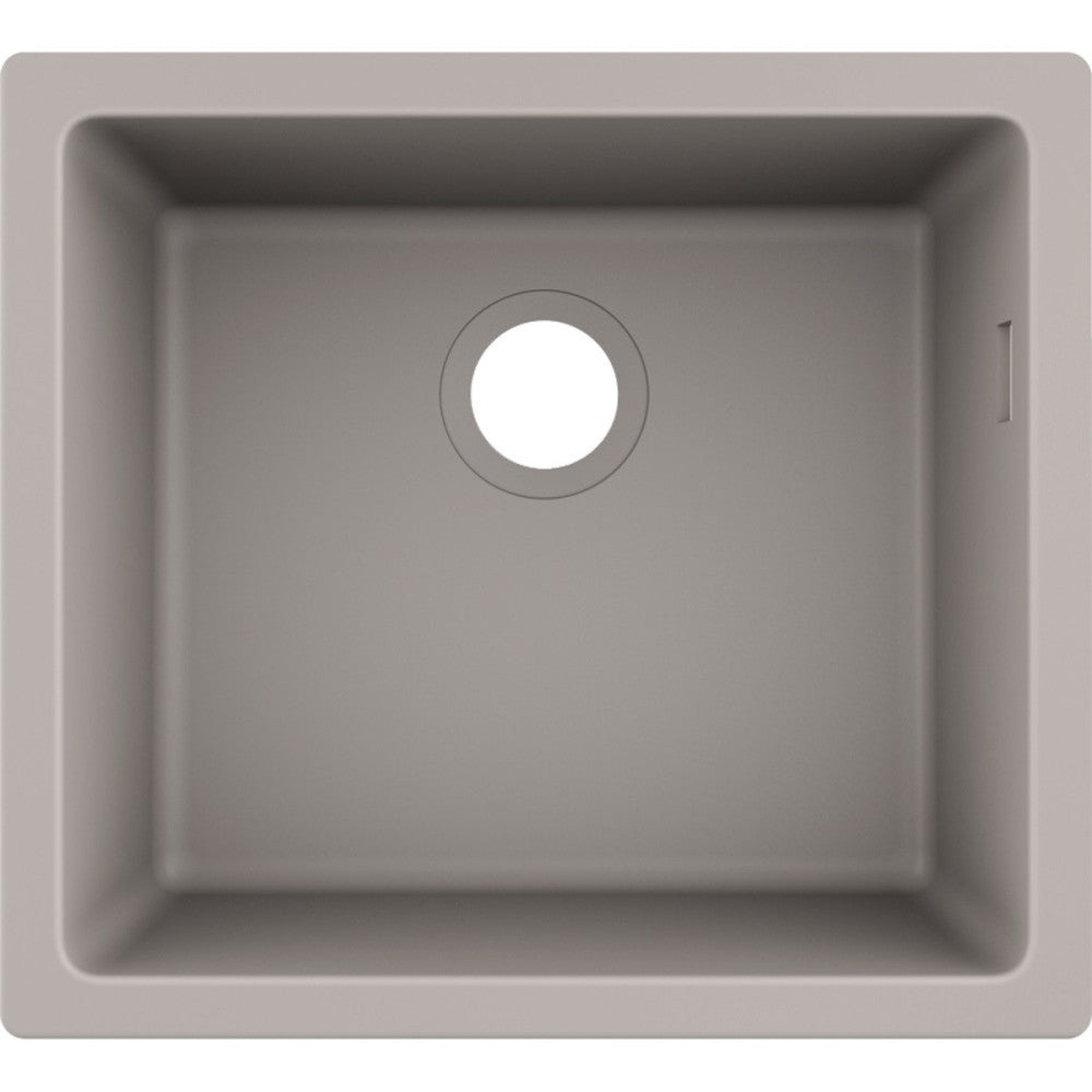 Hansgrohe S510-U450 Chiuveta bucatarie granit montaj sub blat 50x45 cm, gri deschis (concrete grey)