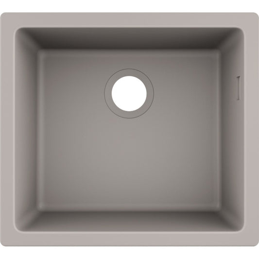 Hansgrohe S510-U450 Chiuveta bucatarie granit montaj sub blat 50x45 cm, gri deschis (concrete grey)
