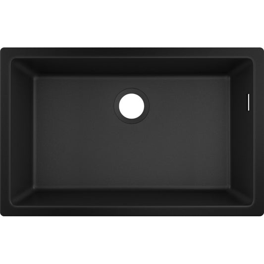 Hansgrohe S510-U660 Chiuveta bucatarie granit montaj sub blat 71x45 cm, negru (graphite black)