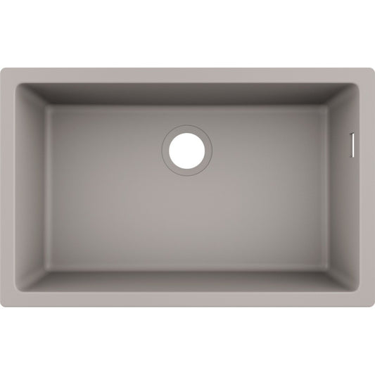 Hansgrohe S510-U660 Chiuveta bucatarie granit montaj sub blat 71x45 cm, gri deschis (concrete grey)