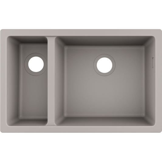 Hansgrohe S510-U635 Chiuveta bucatarie granit 71x45 cm, gri deschis (concrete grey)